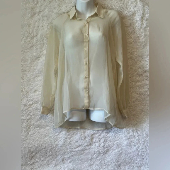 LC Lauren Conrad Buttoned-Down Top - Picture 1 of 7